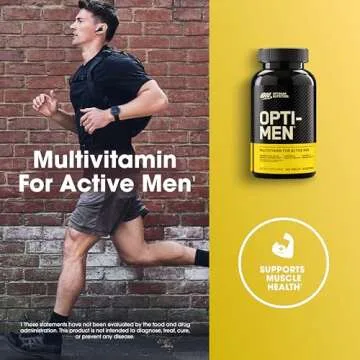 Optimum Nutrition Opti-Men Daily Multivitamin for Men, Immune Support Supplement with Amino Acids, 80 Day Supply, 240 Count, (Packaging May Vary)