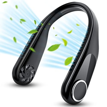 Rechargeable Neck Fan with 10-Hour Battery & Quiet Design