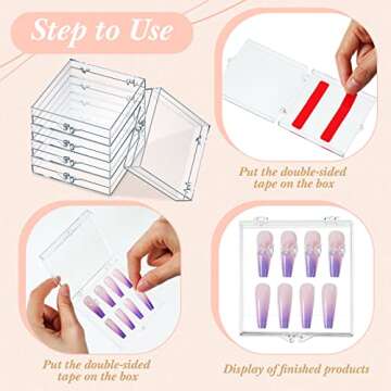 Landhoow Press On Nail Boxes for Stylish Organization