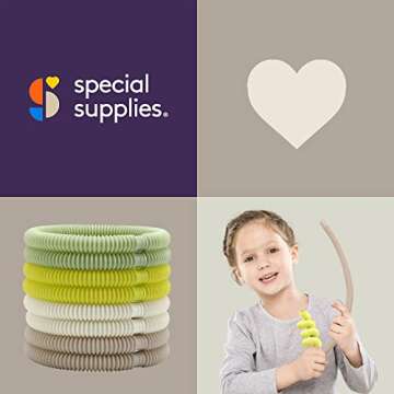 Special Supplies Fun Pull and Stretch Tubes for Kids - Pop, Bend, Build, and Connect Toy, Provide Ta...