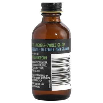 Frontier Co-op Coconut Flavor, 2 Ounce Glass Jar, Non Alcoholic, Add Tropical Twist to Baked Treats, Frostings and Smoothies