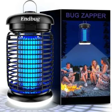 Endbug Bug Zapper Outdoor, Mosquito Zapper Outdoor with LED Light, 4200V Electric Bug Zapper, 5ft Po...
