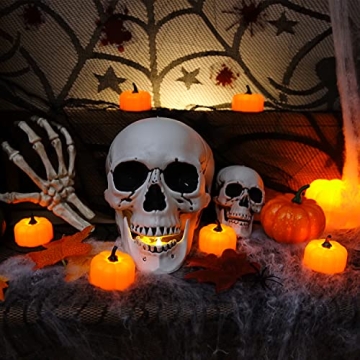 Homemory LED Pumpkin Lights for Halloween - 12 Pack