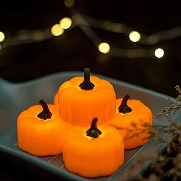 Homemory LED Pumpkin Lights for Halloween - 12 Pack