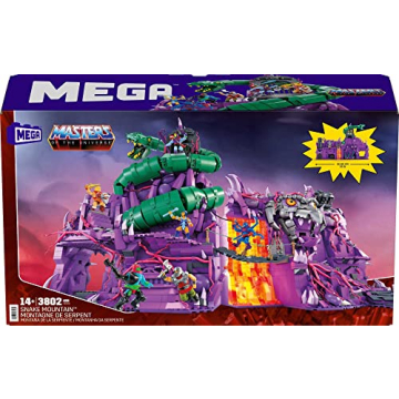 Mega MOTU Snake Mountain Building Set with 3802 Pieces