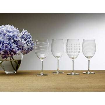 Mikasa Cheers Bordeaux Wine Glass, Set of 4, 24 Ounce, Clear