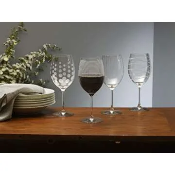 Mikasa Cheers Bordeaux Wine Glass, Set of 4, 24 Ounce, Clear