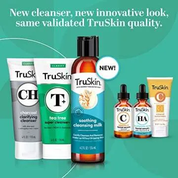 TruSkin Soothing Face Milk Cleanser for Sensitive Skin