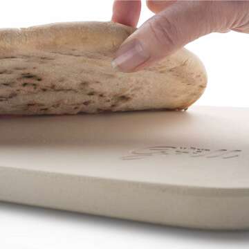 HANS GRILL Pizza Stone for Oven & BBQ - 15x12 Inch