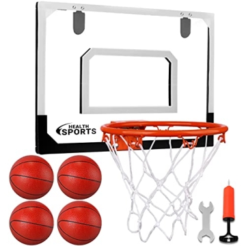 AOKESI Indoor Mini Basketball Hoop and Balls Set - Easy Install, Durable Fun!