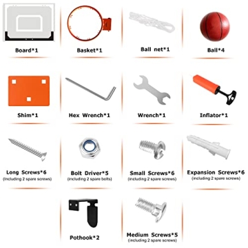 AOKESI Mini Basketball Hoop Indoor Set for All Ages