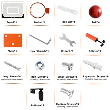 AOKESI Mini Basketball Hoop Indoor Set for All Ages