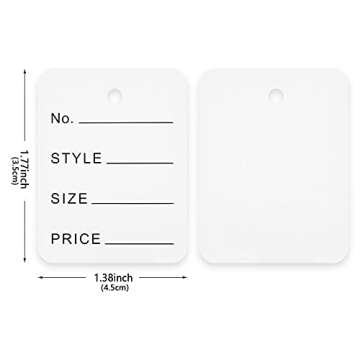 Premium Price Tags for Price Marking 1800 PCS - Perfect for Retail & Crafts