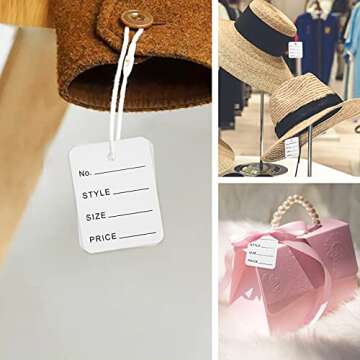 Premium 1800 White Price Tags for Retail & Organization