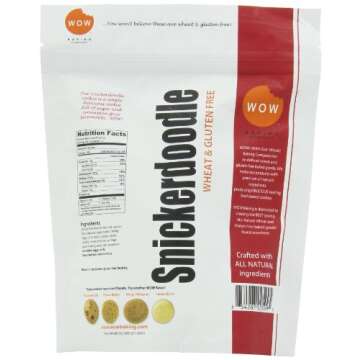 WOW BAKING COMPANY Cookies, Snickerdoodle, 8-Ounce (Pack of 6)