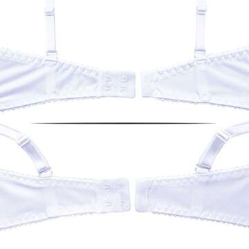 frugue Strapless Push Up Lace Sexy Bandeau Bra White US 38 A