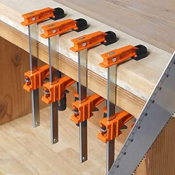 Jorgensen 6 inch Bar Clamp Set for Woodworking & DIY