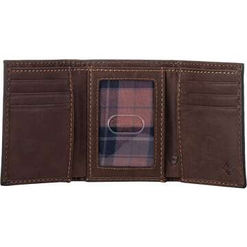 Columbia Brown Blocking Trifold Wallet with RFID