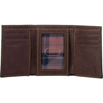 Columbia Brown Blocking Trifold Wallet with RFID