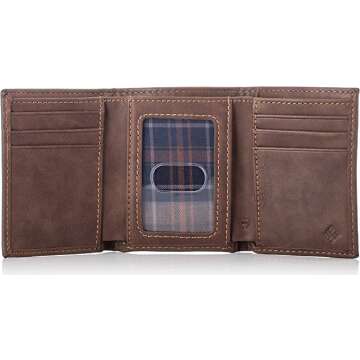 Columbia Brown Blocking Trifold Wallet with RFID