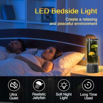 FBSPORT Jellyfish Lamp 17 Color Changing Night Light