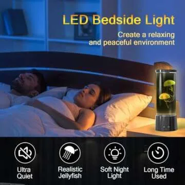 FBSPORT Jellyfish Lamp 17 Color Changing Night Light