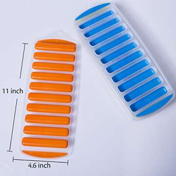 Ozera Silicone Ice Cube Trays for Perfect Ice Sticks