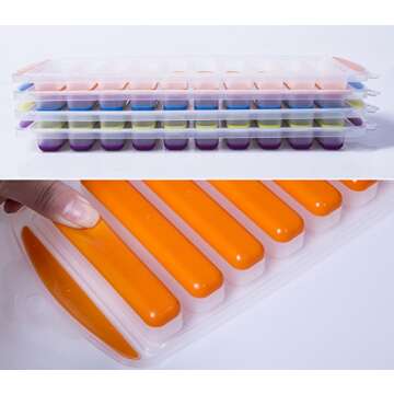 Ozera Silicone Ice Cube Trays for Perfect Ice Sticks