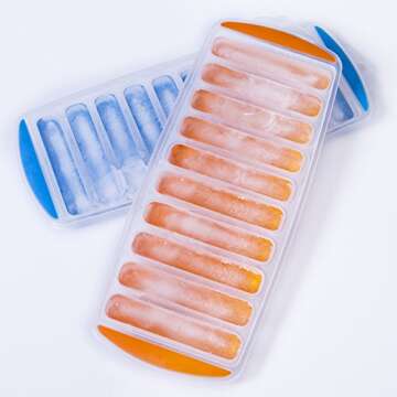 Ozera Silicone Ice Cube Trays for Perfect Ice Sticks