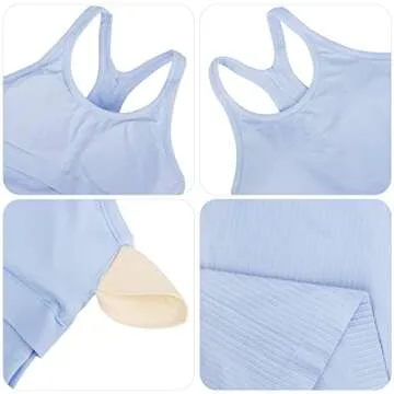 Yoga Racerback Tank Top with Built-in Bra for Women - Comfortable & Stylish!
