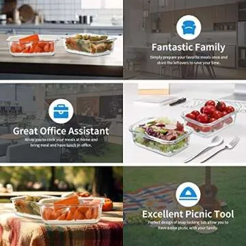 GULFLIN Small Glass Food Storage Containers 12 Pack-12oz Glass Containers with Lids for Meal Prep, Food Storage, Freezer to Microwave Safe, Air-Tight, Leak-Proof, Pink Set