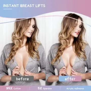 Boob Tape for Instant Lift, Nipple Covers & Comfort