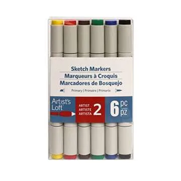 Bold Primary Sketch Markers for Creative Art Projects