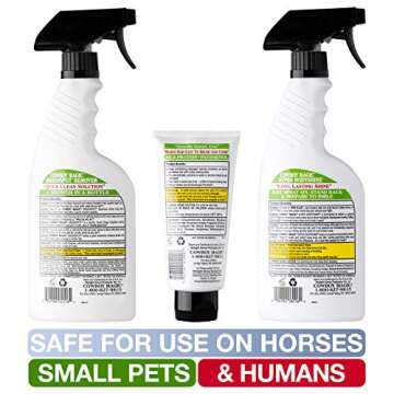 Cowboy Magic Greenspot + SuperBody Shine 16 Ounce each With Detangler & Shine 4 Ounce