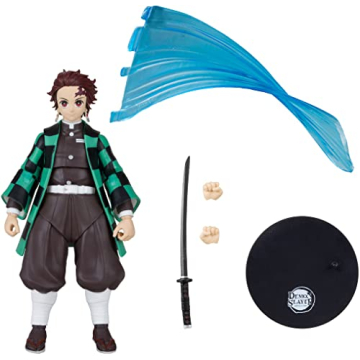 McFarlane Toys - Demon Slayer Tanjiro Kamado 7" Figure with Articulation and Accessories