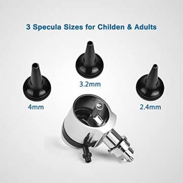 Professional Otoscope Kit with Halogen Lamps and Speculums