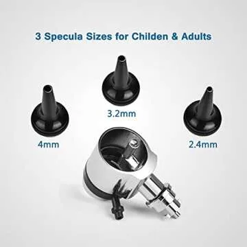 Professional Otoscope Kit with Halogen Lamps and Speculums