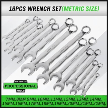 SWANLAKE 32-Piece Wrench Set for SAE & Metric Needs