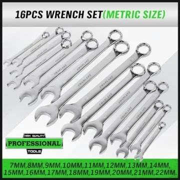 SWANLAKE 32-Piece Wrench Set for SAE & Metric Needs