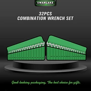 SWANLAKE 32-Piece Wrench Set for SAE & Metric Needs