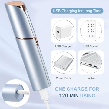 Painless Facial Hair Remover for Women USB Rechargeable