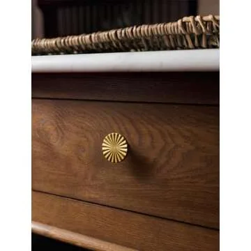 Elegant JIASENBAO Antique Brass Cabinet Knobs - Durable Design