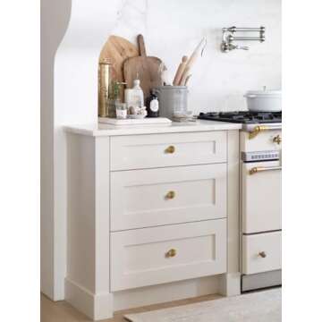 Elegant JIASENBAO Antique Brass Cabinet Knobs - Durable Design