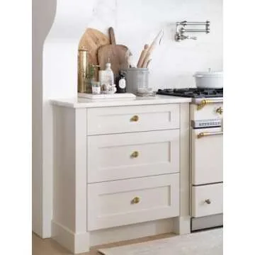 Elegant JIASENBAO Antique Brass Cabinet Knobs - Durable Design