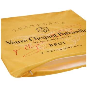 OUFGBCX -V-euve C-licquot Pillow Cover Double Side Printed Cushion Cover Home Decorative Square Throw Pillow Cover Cushion Case for Bed Sofa Car (1), 18x18 Inches (FX)