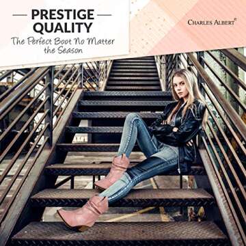Stylish Charles Albert Western Cowboy Boots for Women