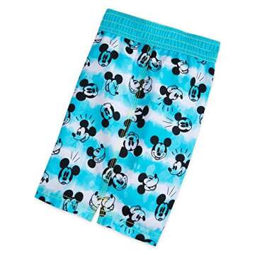 Disney Mickey Mouse Swim Trunks for Boys, Size 4 Multicolored