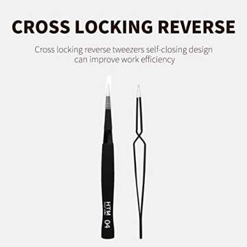 16 Pcs Sharp Precision Tweezers Set,Including 16 Types Of Anti-Static Stainless Steel Esd Medical Tweezers for Craft,Jewelry,Electronics Soldering,Laboratory Work,And Used for Beauty Etc