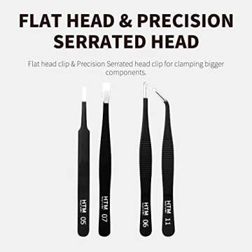 16 Pcs Sharp Precision Tweezers Set,Including 16 Types Of Anti-Static Stainless Steel Esd Medical Tweezers for Craft,Jewelry,Electronics Soldering,Laboratory Work,And Used for Beauty Etc
