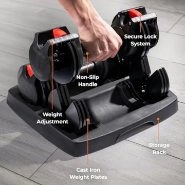 Adjustable Dumbbells for Home Gym - Lifepro